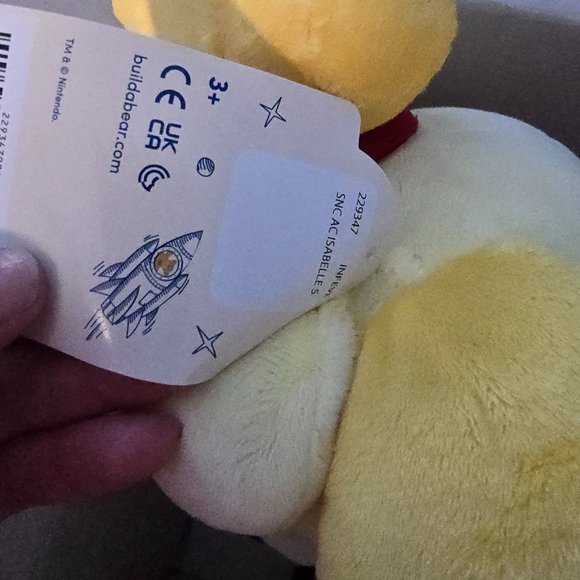 Animal Crossing New Horizons Build A bear Isabelle Plush NWT Animal Crossing BAB - Picture 5 of 6